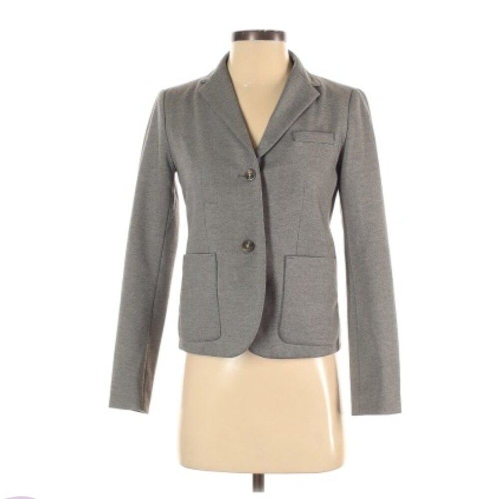 GAP Women's The Academy Blazer Gray Size 0 Petite